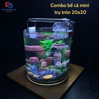 Bể cá mini để bàn COMBO kèm phụ kiện ( ống 20x20 )